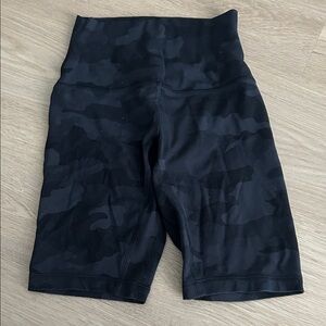 lululemon athletica Black Camo Bike Shorts